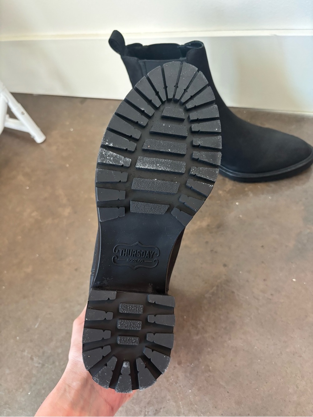 Thursday Boot Company Black Chelsea Heeled Ankle Boots - Picture 3 of 5